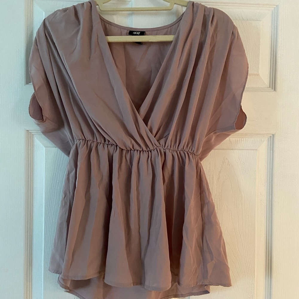 Nylon Mauve Blouse